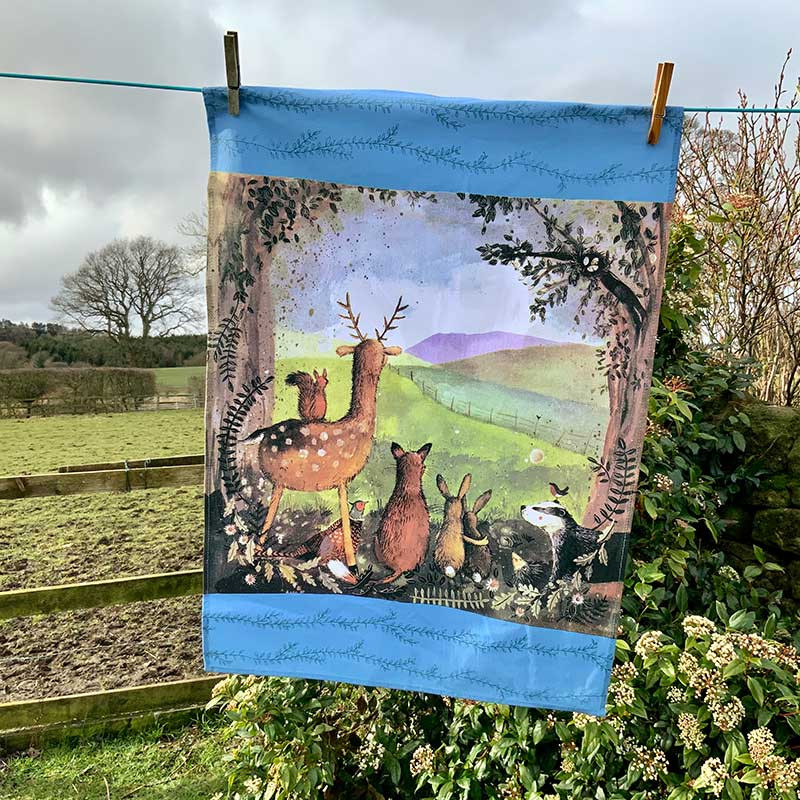 Forest Friends Tea Towels