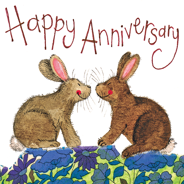 Bunnies Anniversary Card