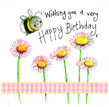 Bee & Daisy Birthday Card