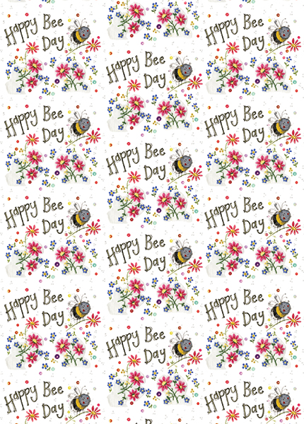 Birthday Bee Gift Wrap