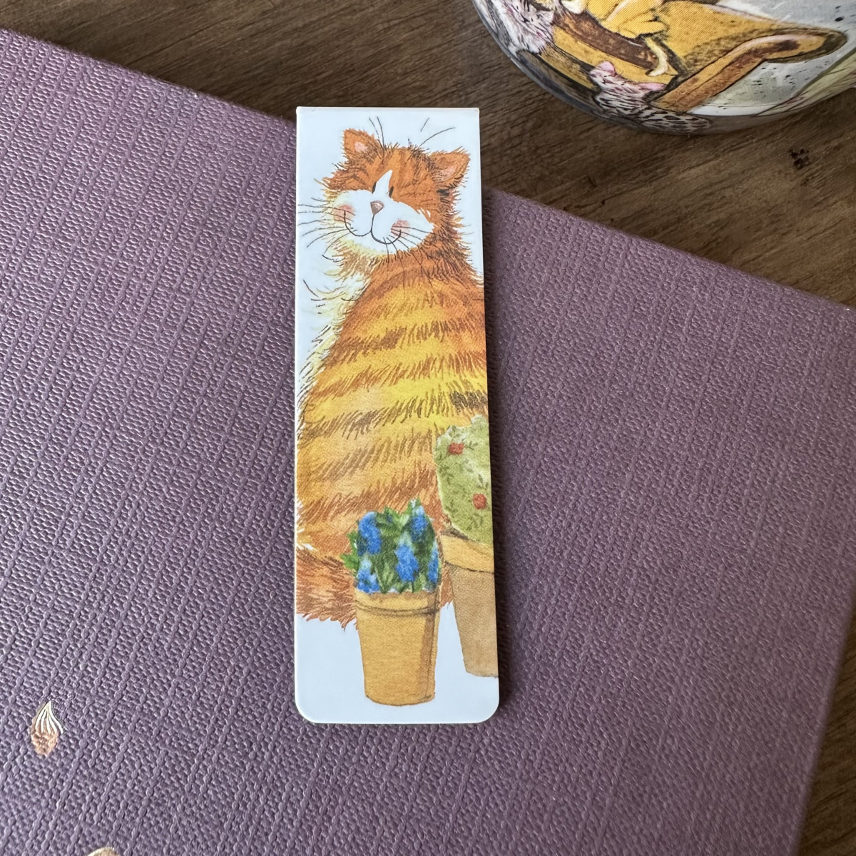 Cat And Pots Bookmark
