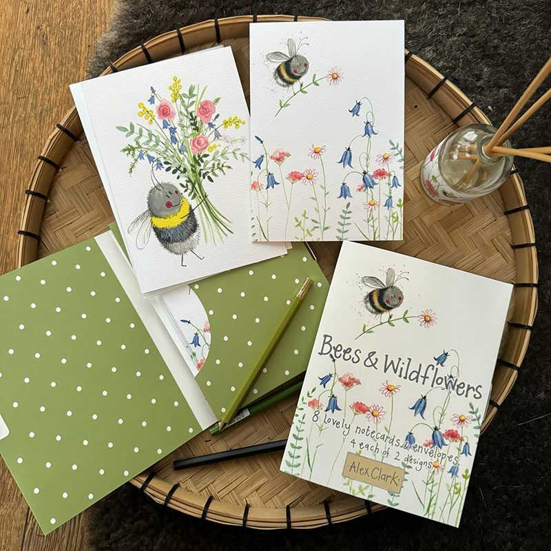 Bees And Wildflowers Boxed Notecards