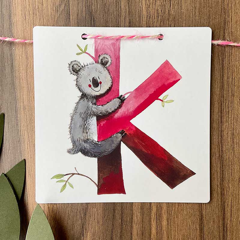 K Alphabet Tile