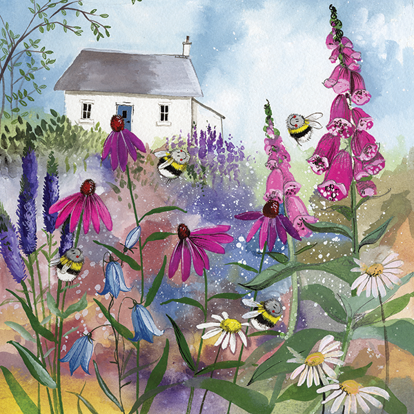 Bee Garden Blank Card
