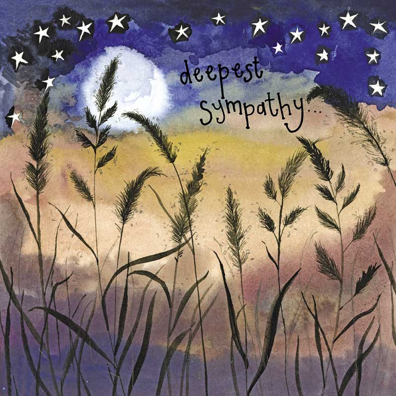 Starlight Sunset Sympathy Foil Card