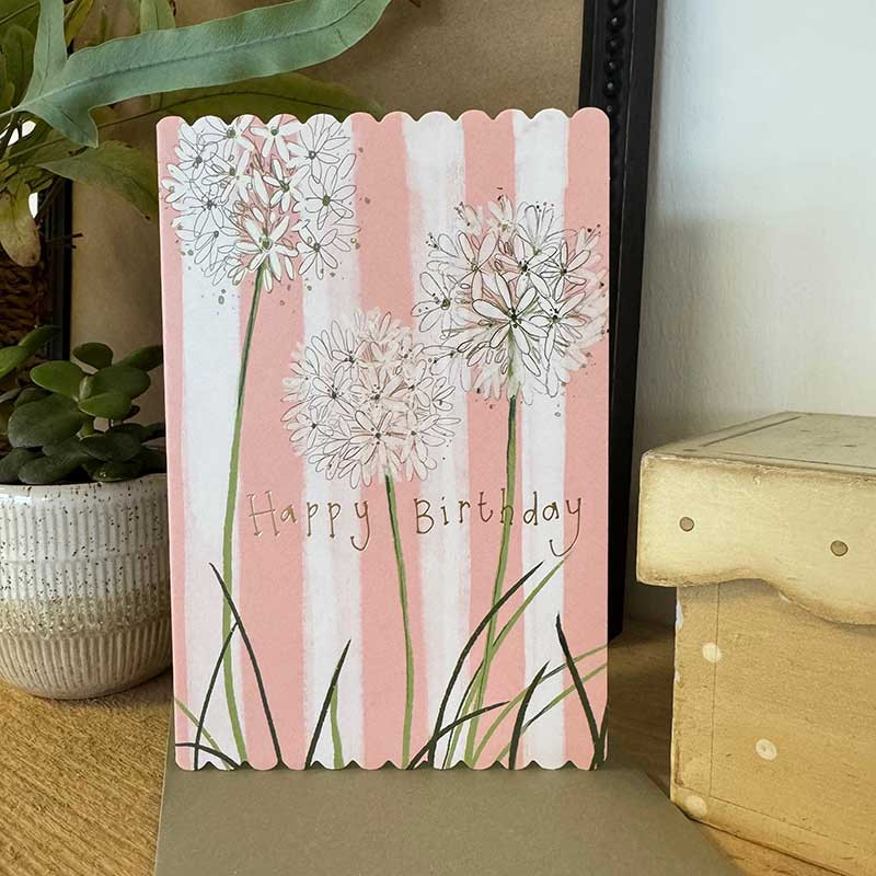 Agapanthus Birthday Card