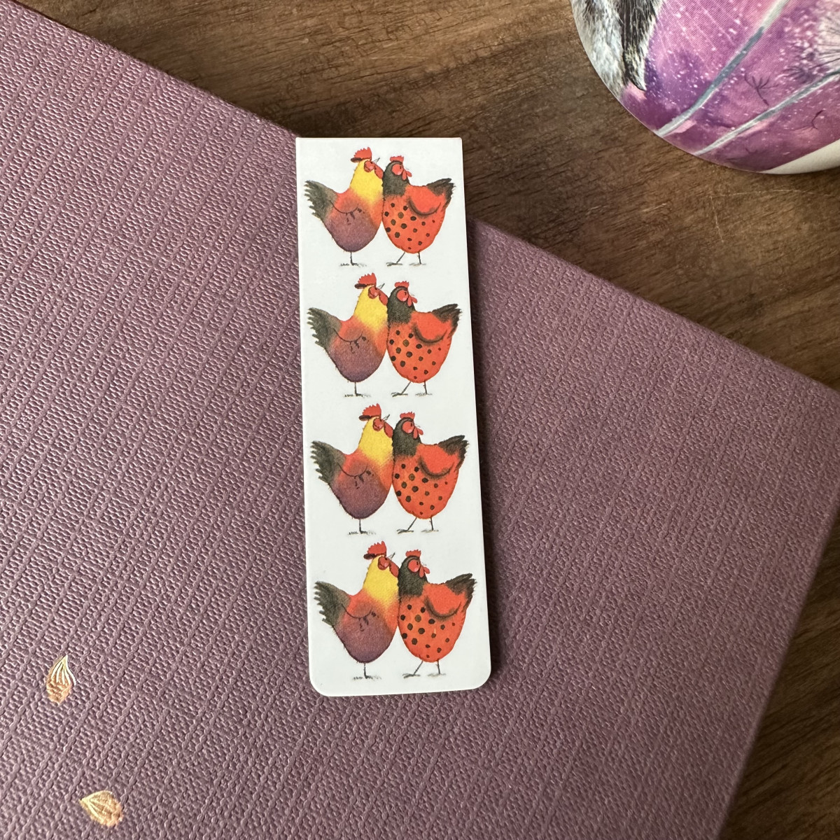 Colourful Cockerels Bookmark