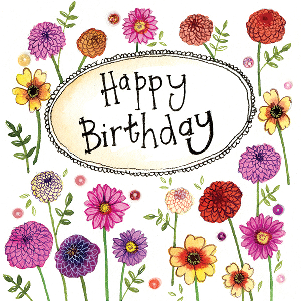 Birthday Flowers Card