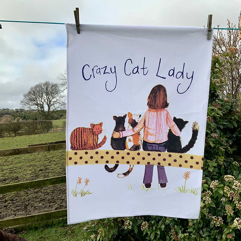Crazy Cat Lady Tea Towels