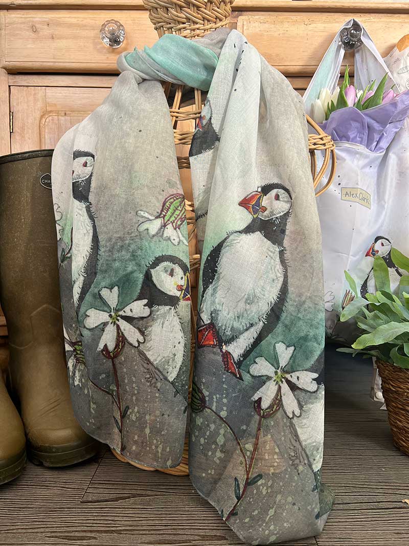 Puffins Long Scarf