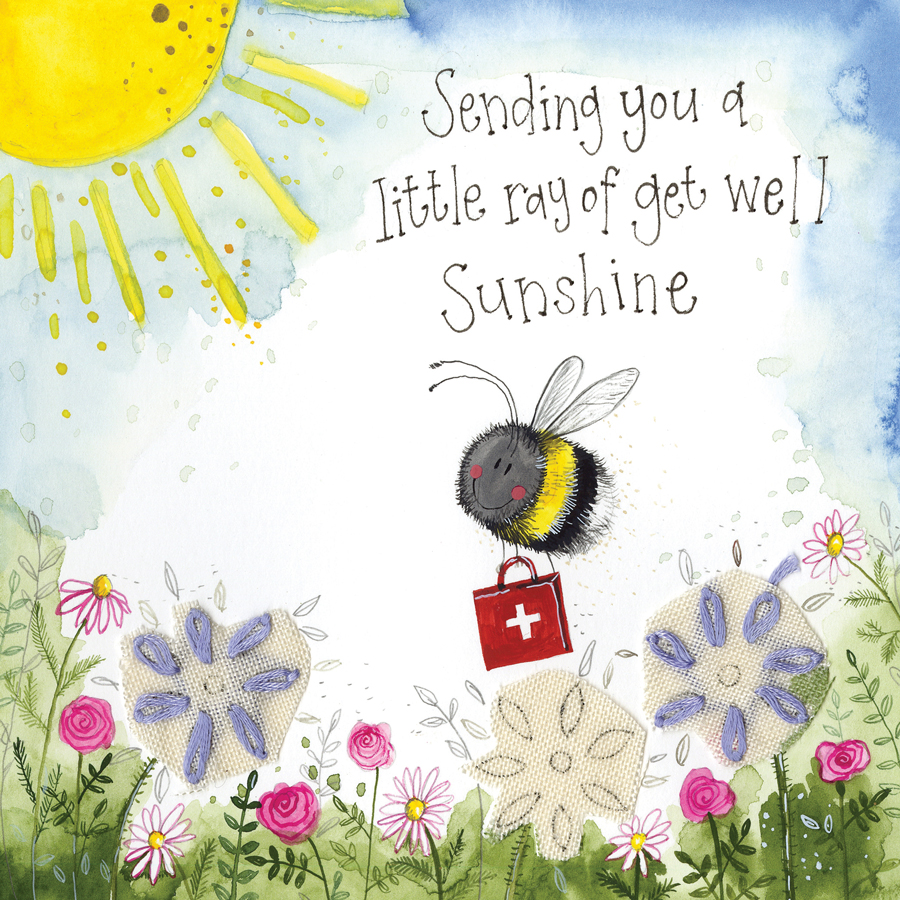 Get Well Sunshine Foil Card