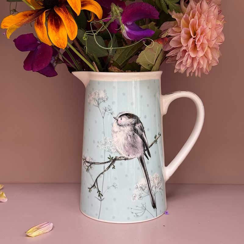 Long Tailed Tit Jug