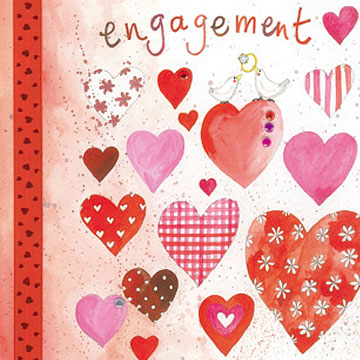Sweet Hearts Engagement Card