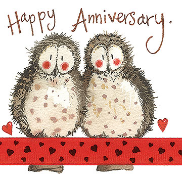 Anniversary Owls Card