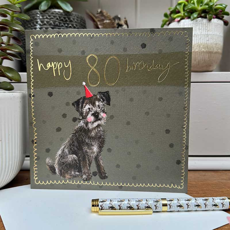 80 Today Large Sparkle Card