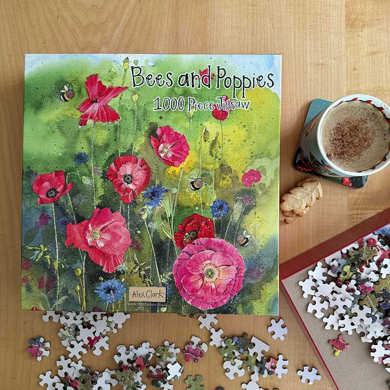 Bees And Poppies Jigsaw