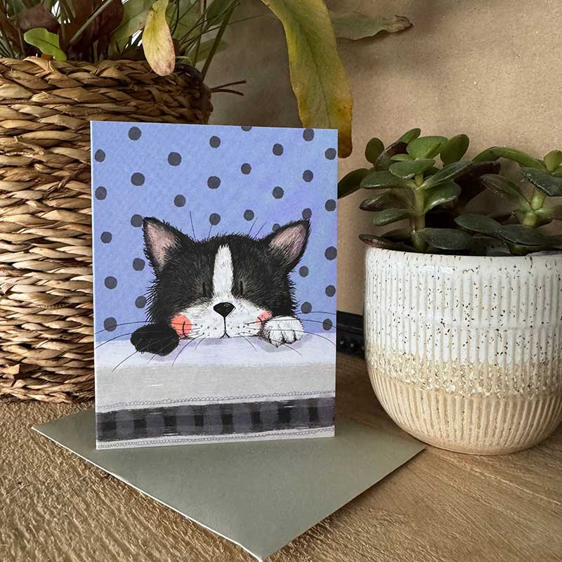 Little Frisky Blank Card