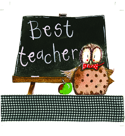 Best Teacher Card
