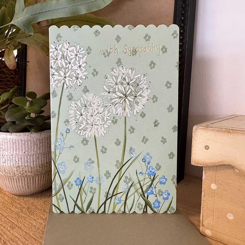 Forget Me Nots Sympathy Card