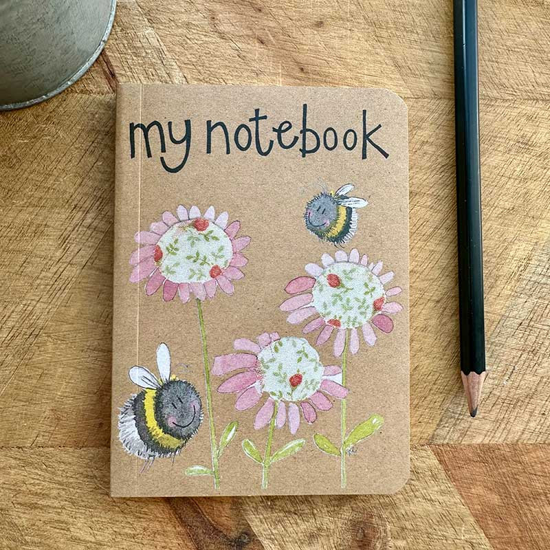 Bees Small Kraft Notebook