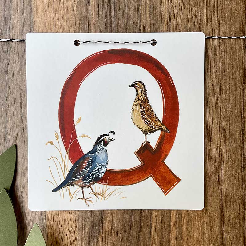 Q Alphabet Tile
