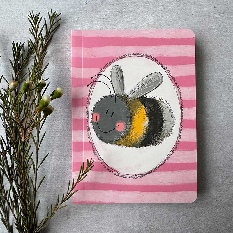 Bee And Stripes Notebook