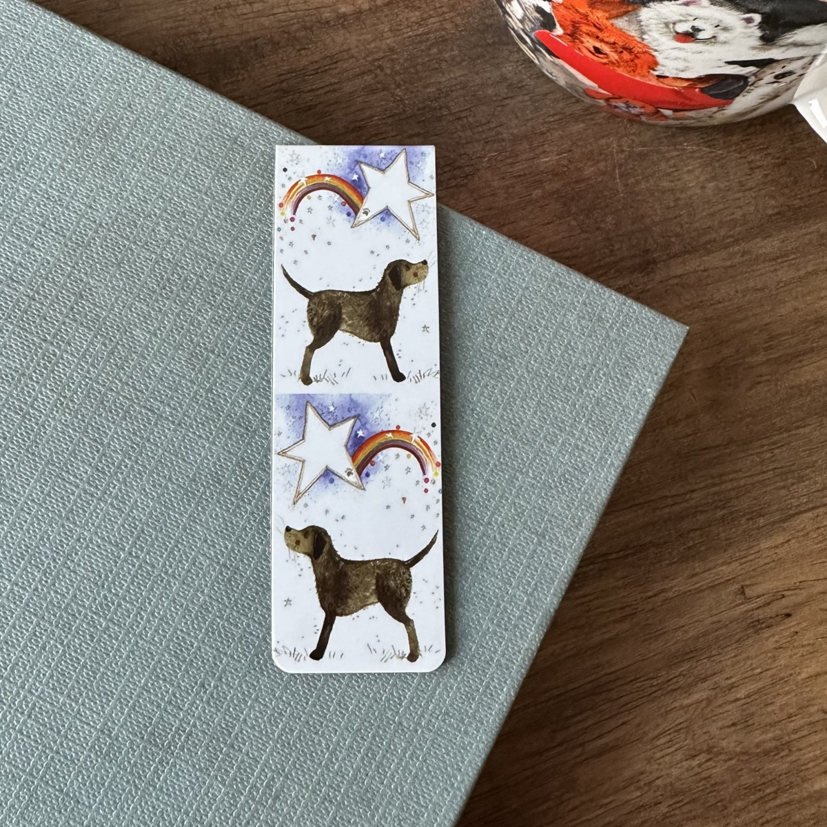 Dog And Rainbow Bookmark