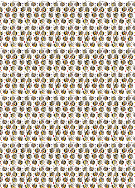 Bees Folded Giftwrap