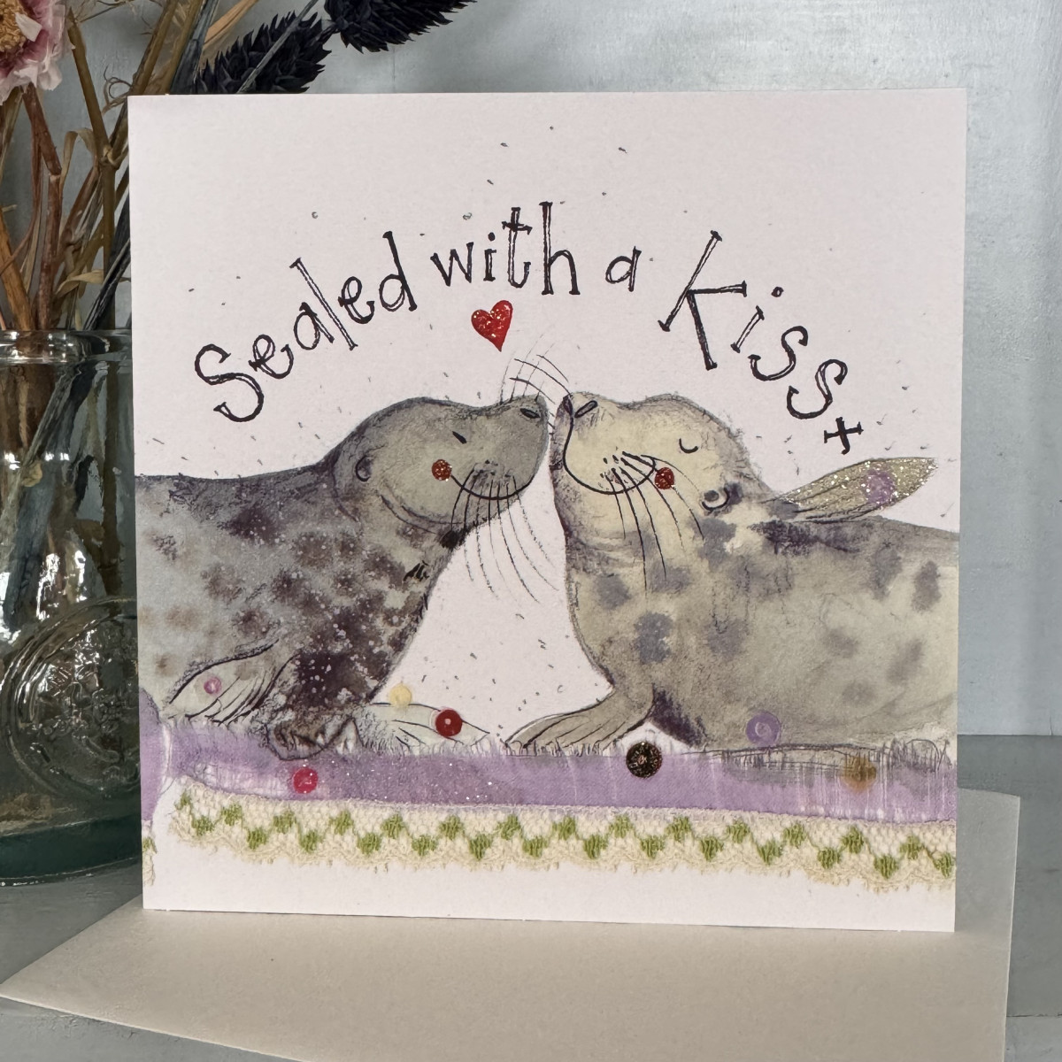 Sealed With A Kiss Card