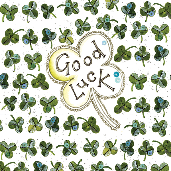 Good Luck Clover Card