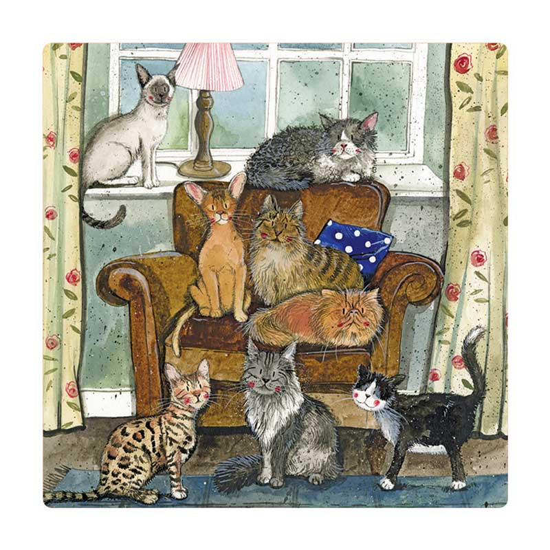 Cat House Fridge Magnet