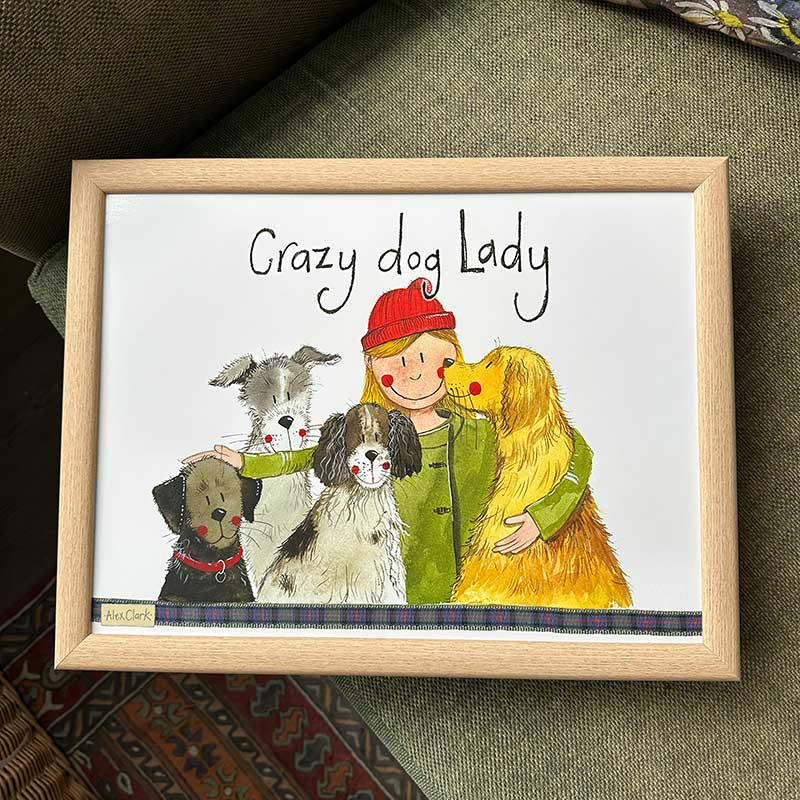 Crazy Dog Lady Lap Tray